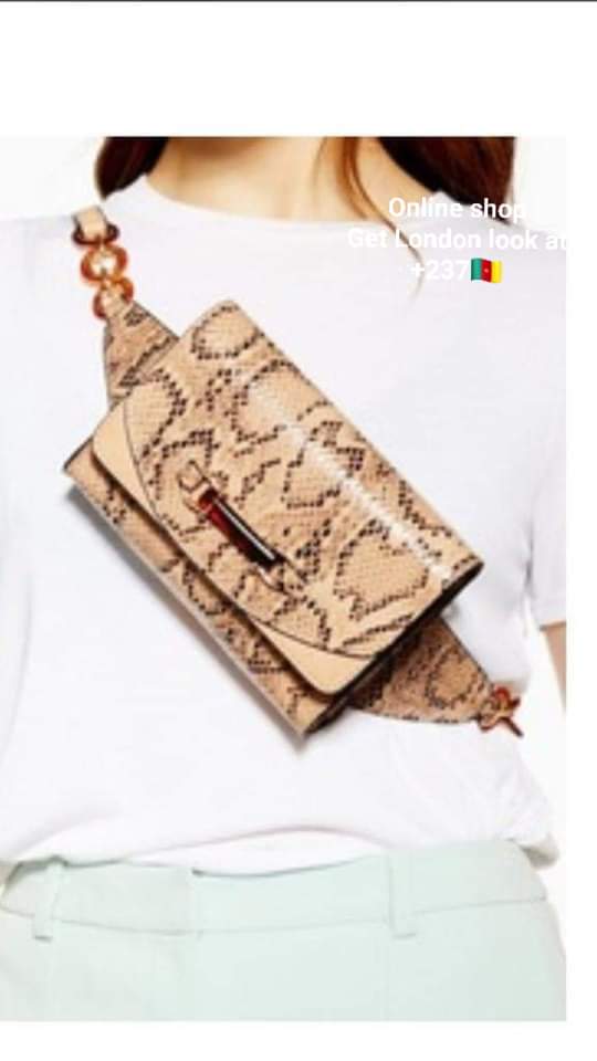 Sac Ceinture "Belt Bag" Imprimé Python à Rabat - Image 1