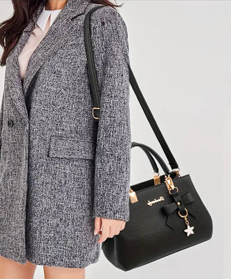 Sac Fourre-tout Classique avec Nœud et Bandoulière - Image 1