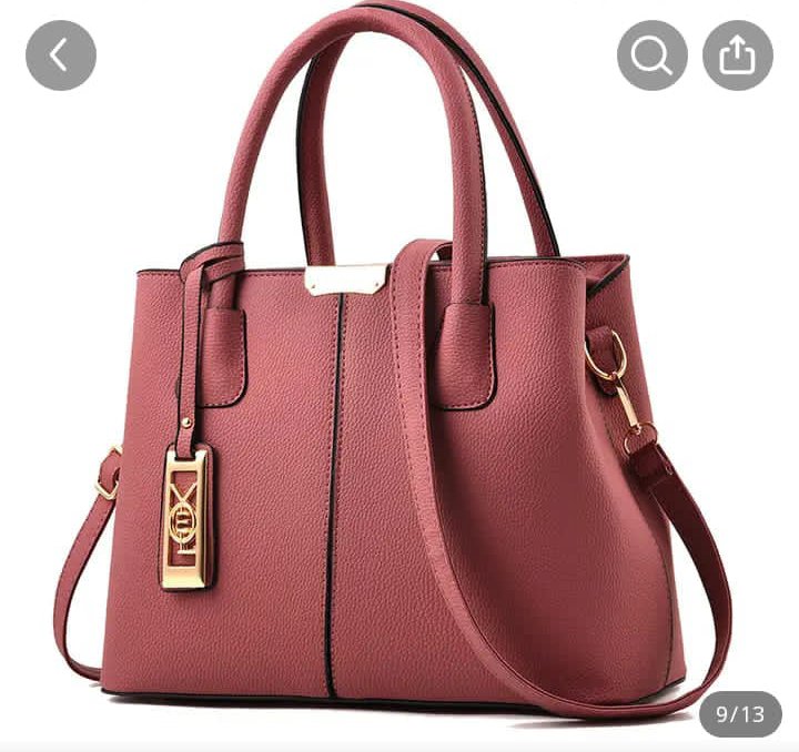 Sac à main en cuir noir élégant pour femme - Image 1